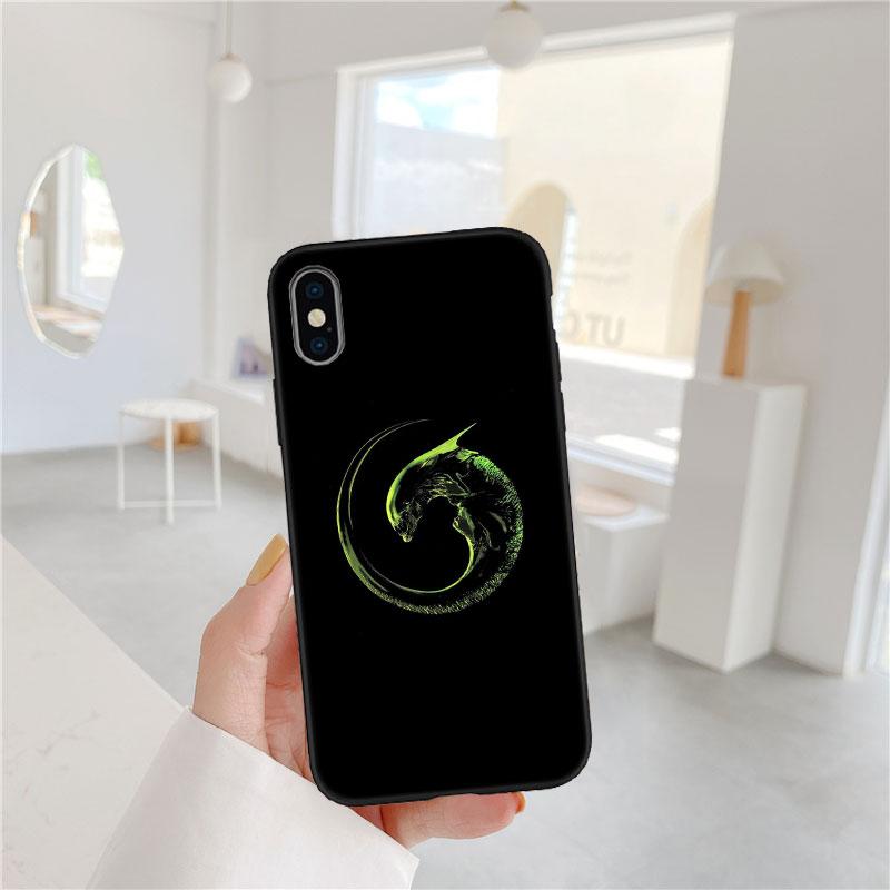BF6 Чужой против Хищника Ксеноморф Мягкий чехол для телефона iPhone 16 15 14 13 12 Pro Max Plus Mini