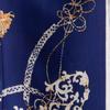 Royal Blue Silk-touch Square with Pattern 90x90cm Woman TORRENTE