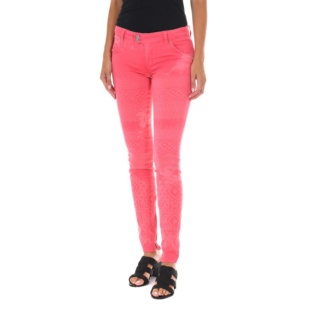 Длинные джинсы из эластичной ткани 70DBF0518-G291 для женщин