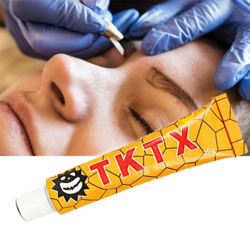 10 г анестетик для татуировки, быстрое онемение кожи, TKTX40%, желтый крем, полупостоянный