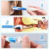 Ear Wax Remover Spiral Rotating Ear Pick Safe Silicone Ear Cleaning Kit with 16 Washable Tips Easy To Use Clean Ear Spoon for All Ages