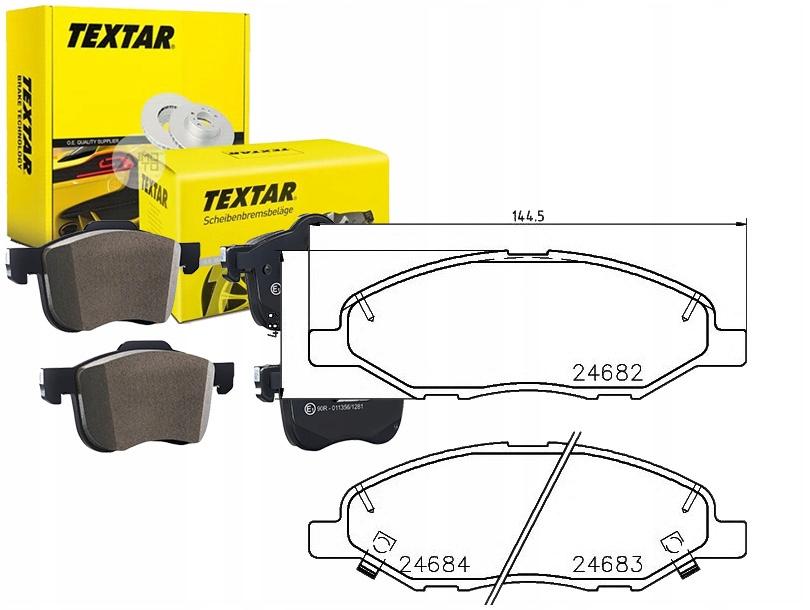 Textar 2468201 Brake Pad Set, Disc Brakes