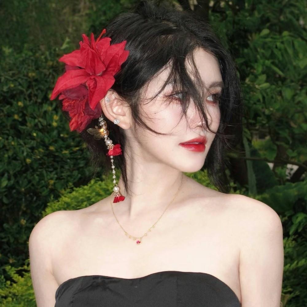 Tassel Hanfu Hair Accessories Ancient Style Flower Hairpin Elegant Chinese Style Hair Clip  Women