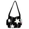 Women Crossbody Bag Korean Y2k Style Star Shoulder Bags Ins Large Capacity Handbags Portable Casual Storage Bags