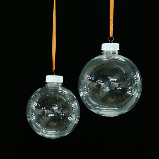 Puntos Прозрачный круглый шар для рождественской вечеринки дома, рождественская елка, подвесной кулон, декор