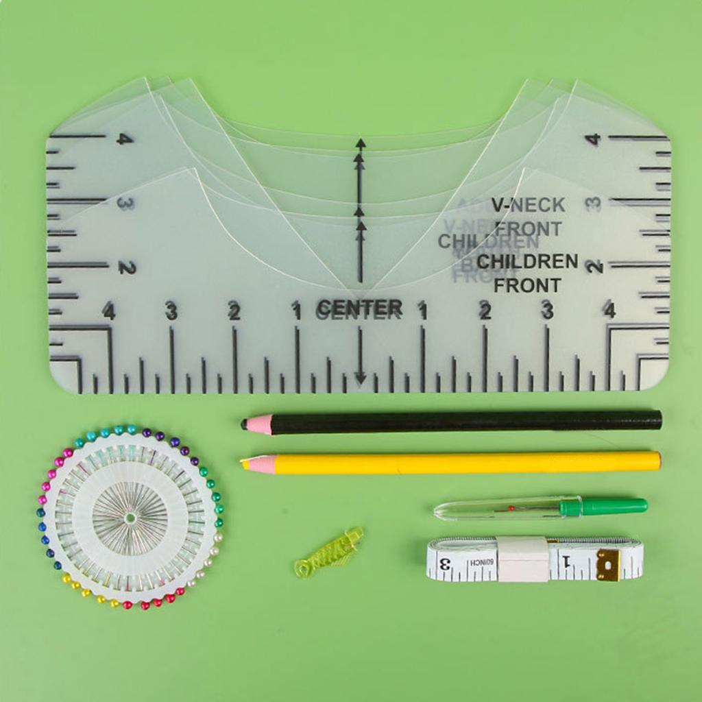 Футболка Линейка для Центровки Футболки Наборы Линеек для Выравнивания Футболки Футболка Набор Шаблонов для Трафаретной Печати Термо/Виниловой Прессой