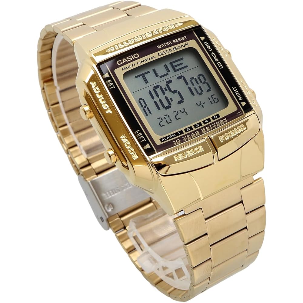 Casio Цифровые часы Data Bank Telememo 30 DB-360G-9A Мужские Золотые Зарубежная модель