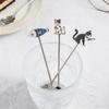 Japanese Korean Style Cat Fish Stainless Steel Spoon Polished Teaspoon Cute Stirring Spoon  Cake