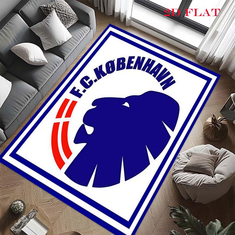 F.C. København Carpet Rug for Living Room Bedroom Home Sofa Decoration,Kids play Nonslip Floor Mat