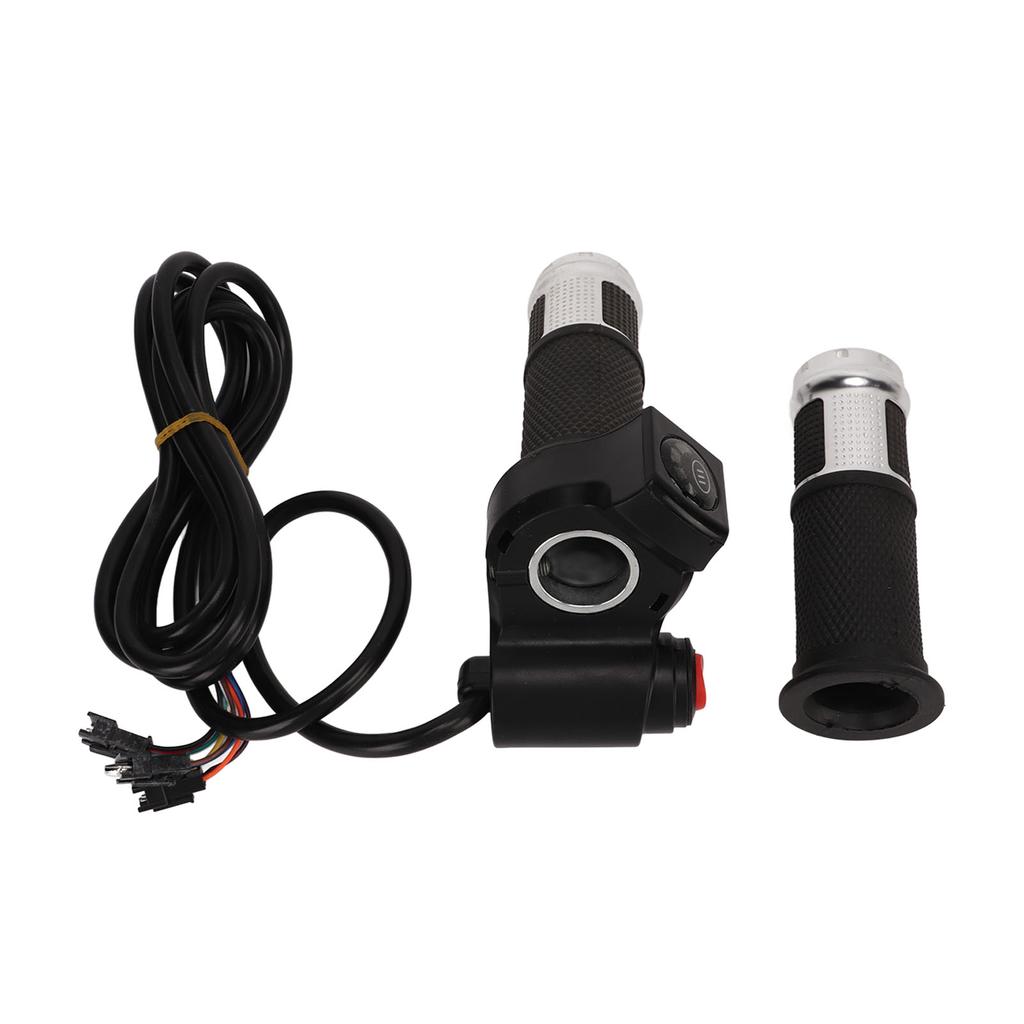 2 шт. Ручка газа для электровелосипеда, ручка управления скоростью, грипса с 4 индикаторами, 3-позиционный переключатель скорости, аксессуары для модернизации велосипеда