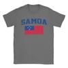 Novelty Samoa Flag TShirt for Unisex Round Collar Cotton T Shirt Short Sleeve Tees Adult Tops