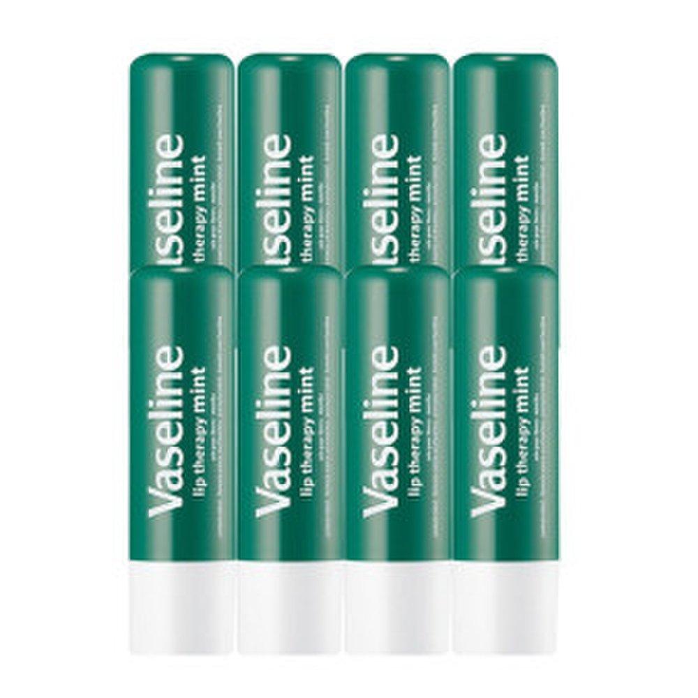 Vaseline Lip Balm Lip Therapy Stick Care Mint 4.8g X 8