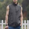 Men's Windproof Lightweight Golf Vest Outerwear With Pockets, Softshell Sleeveless Jacket For Running Hiking Sports