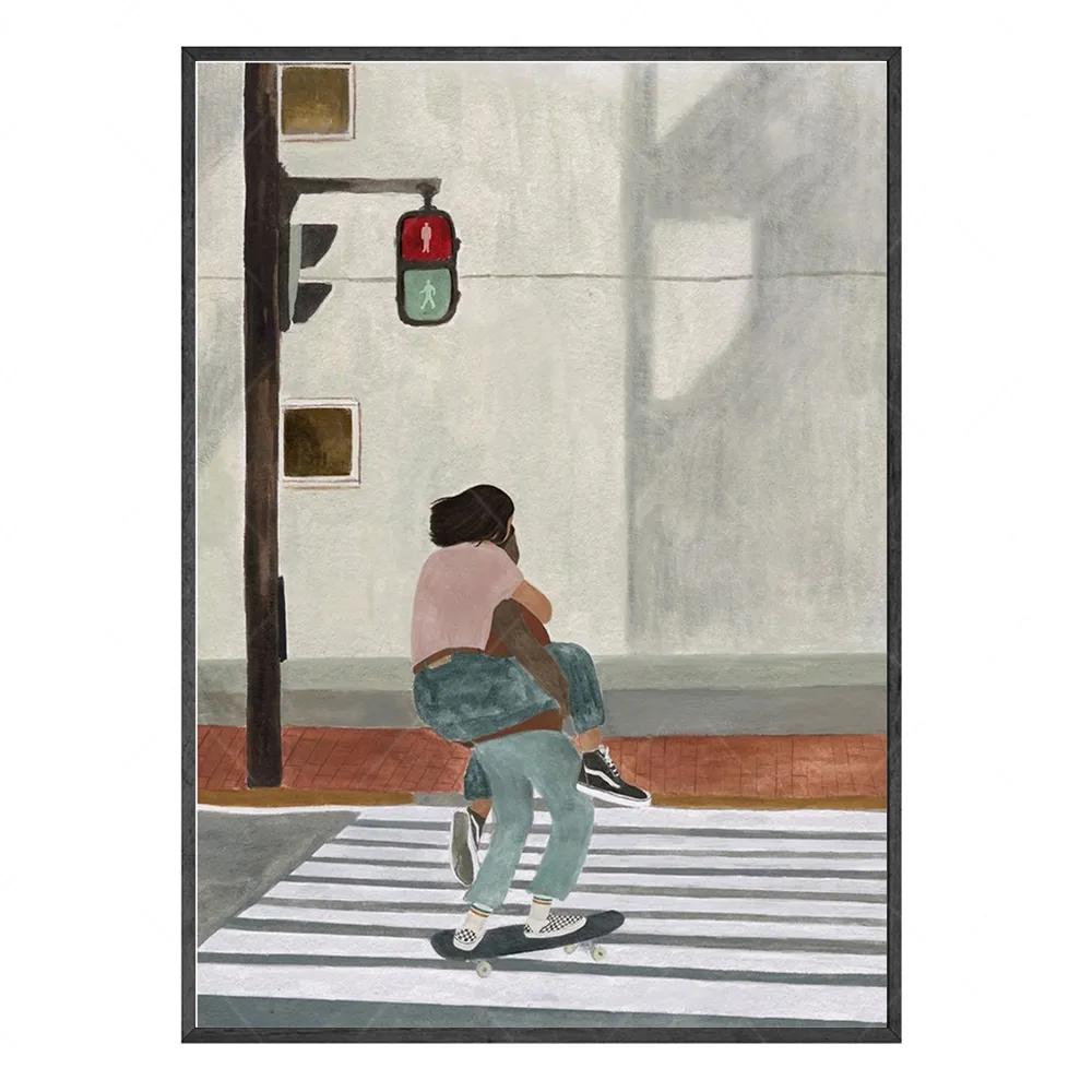 Boho Architecture Travel Poster Botanical Canvas Painting Minimalist Tropical Art Print Nordic Wall Picture For Living Room Deco