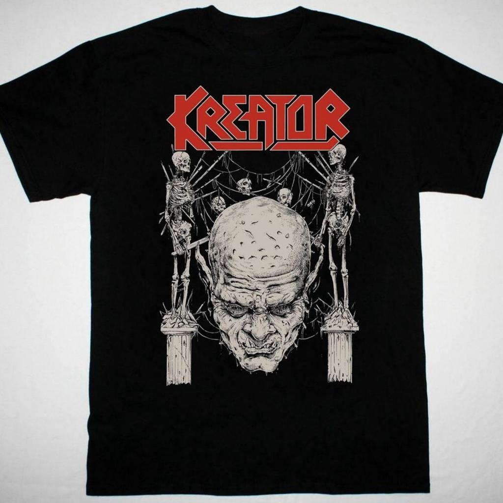 РАСПРОДАЖА ГОРЯЧАЯ НОВАЯ Футболка группы Kreator Черный Хлопок Унисекс Все Размеры от S до 5XL Унисекс Футболка