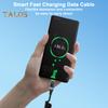 Charging Cable with Digital Display 480Mbps Data Transfer Universal Type-C 90-Degree Elbow 100W Fast Charging Spring Cable Cord
