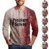 Men's Halloween Print Raglan Dralan Three-quarter Sleeve Casual Top