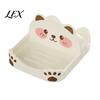 Decorative Kitchen Counter Organizer Cute Bear Pot Lid Holder for Countertop, Multipurpose ABS Practical Cooking Helper Plastic Spatula Spoon