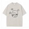 Washed Vintage Funny Yoshitomo Nara No T Shirt Men Women Casual Humor Tshirt Male Cotton Oversized Short Sleeve Tees Streetwear