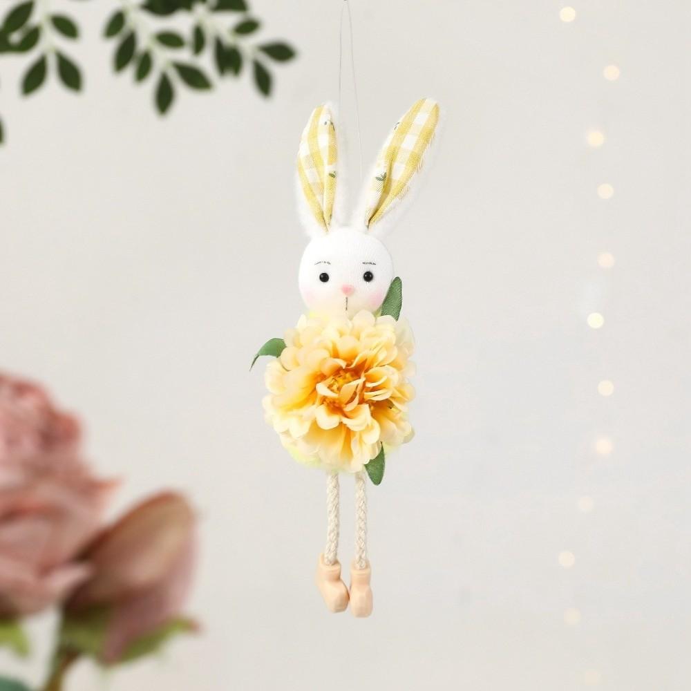Colorful Easter Rabbit Pendant Soft Plush Rabbit Hanging Ornament Rabbit Figurine Party Favors
