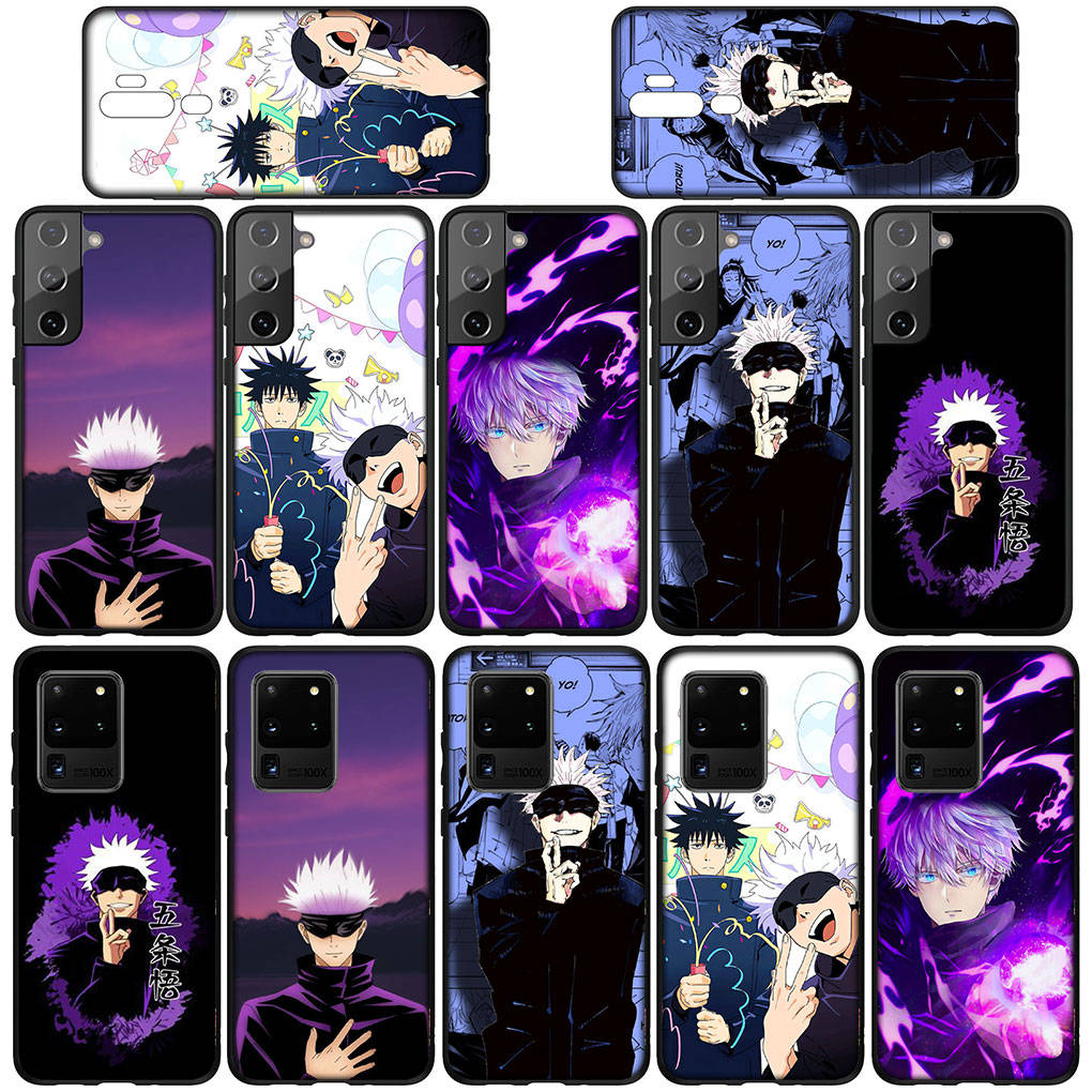 Чехол для телефона Samsung Galaxy S25 S24 S23 iPhone 16 15 Xiaomi Redmi Note 14 13 12 16E X 11 Pro OPPO Moto Huawei Anime Jujutsu Kaisen Gojo Satoru Cover