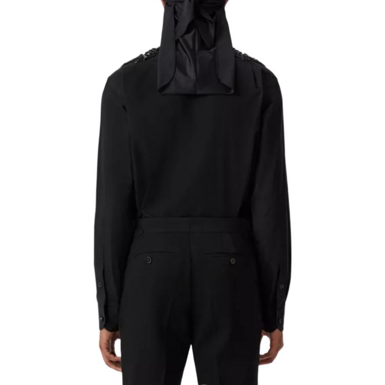 Burberry Evening wear SS23 Shirt Men's Black 80643061