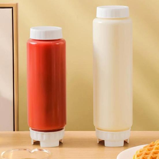 Диспенсер для меда Бутылка для выдавливания Без БФА Диспенсер для салатной заправки Многоразовый контейнер для сиропа для контроля порций