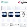 BSEED 1/2/3-клавишные умные Zigbee-выключатели, функциональная часть, сенсорная стеклянная передняя панель, EU настенная розетка, умная вилка, DIY-компоненты, свободная комбинация