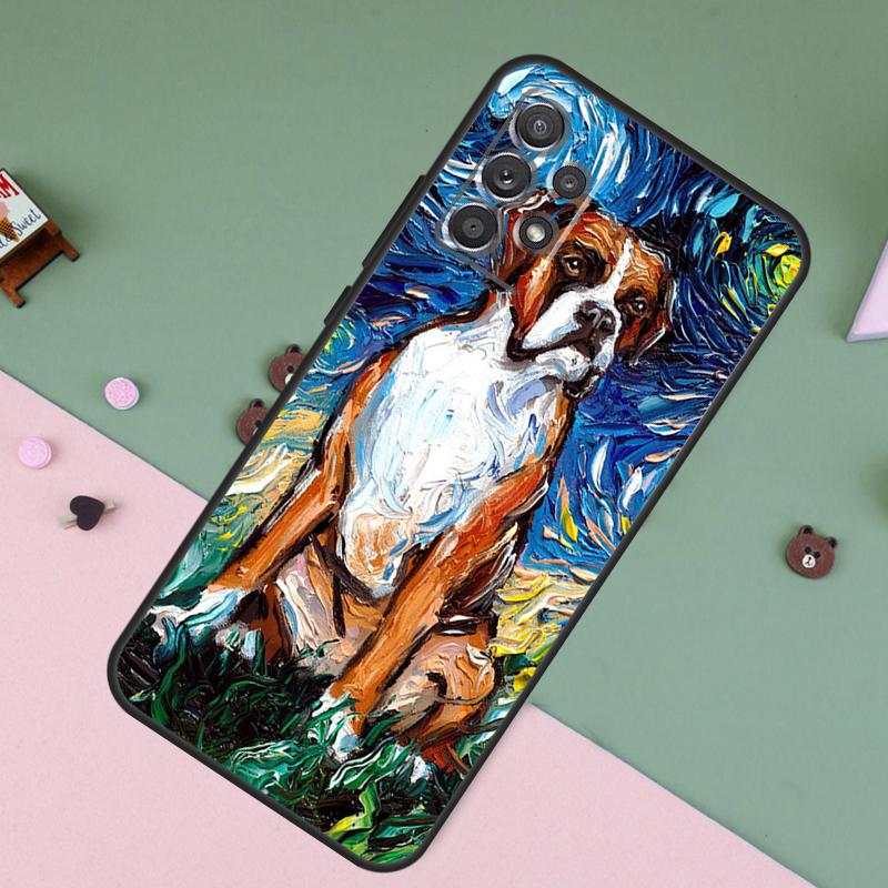 Щенок Боксер For Samsung Galaxy A36 A56 A26 A16 A22 A32 A52 A54 A34 A55 A35 A15 A53 A33 A13 A05 A06 Чехол