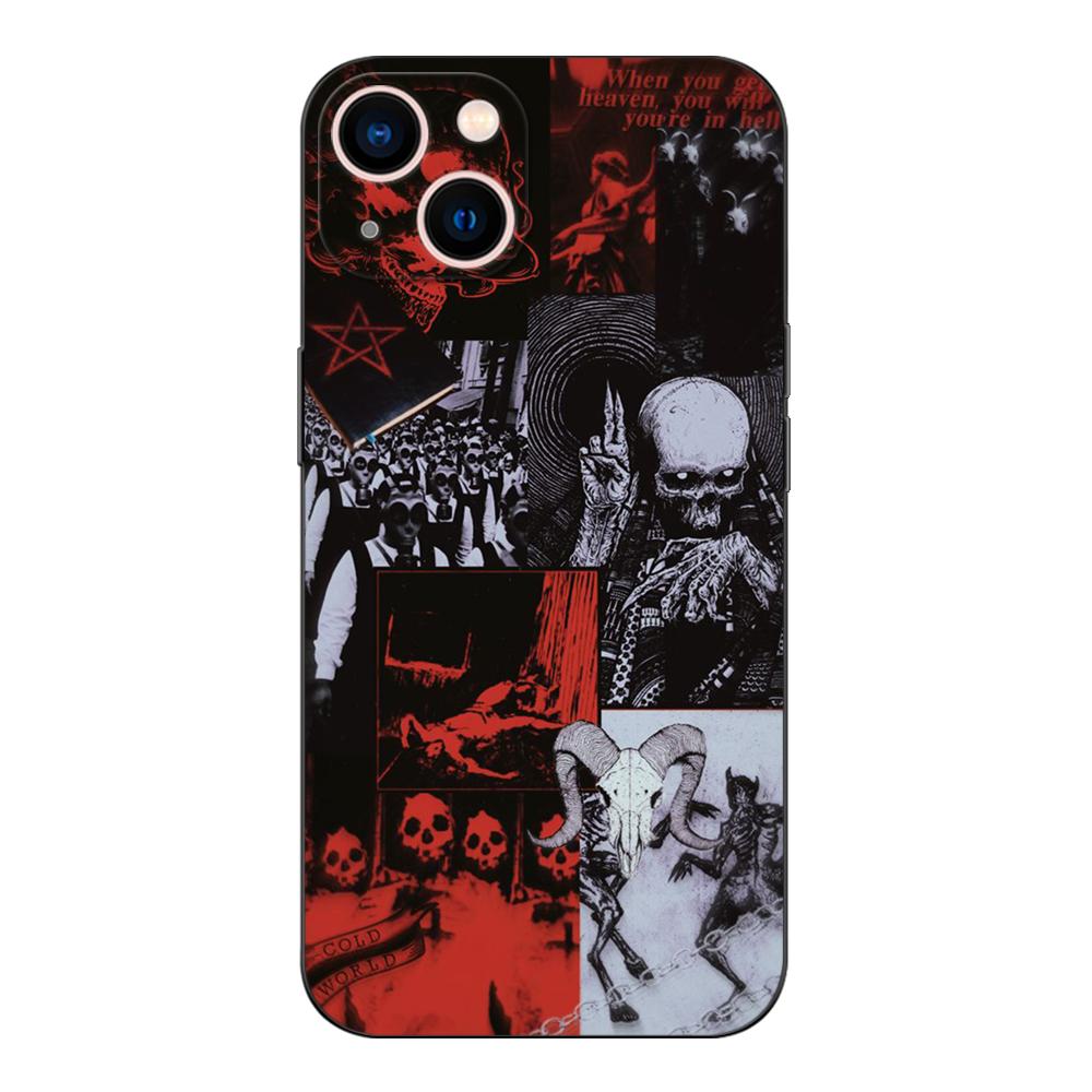 Black Tpu Case For Honor 8a Prime 8s 9 10X Lite 9A 9C 9X Premium Pro 9S Case Cover Satanic Skull