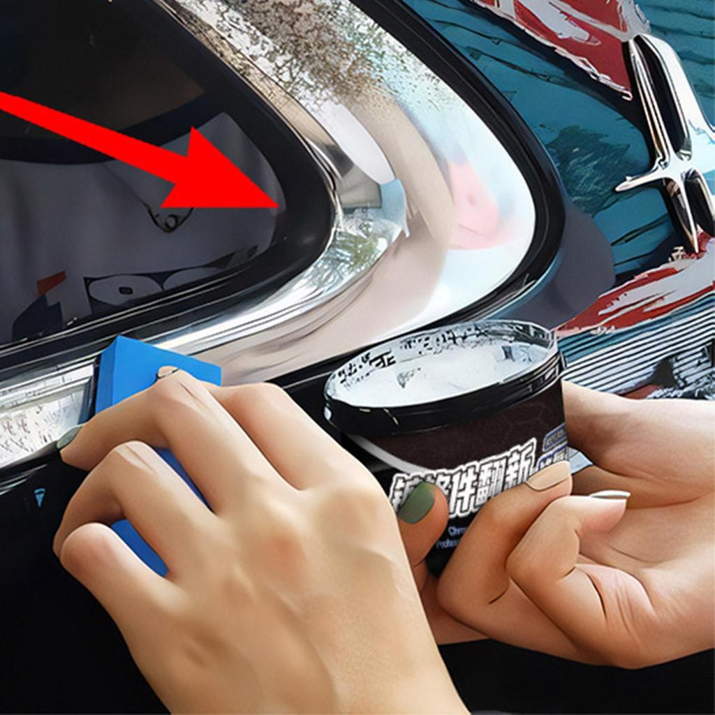 43g car Chrome Polish paste Metal Polish Restorer Rust Remover Cleaner Tools Deoxidation cleaning agent for car Cleaning