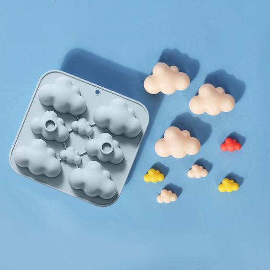 Силиконовая форма для мыла с 8 полостями, нелипкая пищевая форма для самостоятельного изготовления свечей, смолы, пластыря, формы для шоколадного печенья, торта, льда