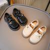 Girls Small Leather Shoes 2025 Spring and Autumn New British Style Little Girl Single Shoes Children's Black Princess Shoes Loafers