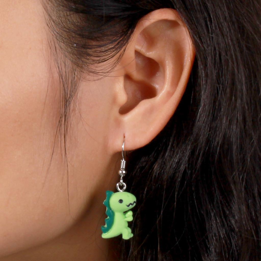 Animal Shape Dinosaur Earrings With Handcrafted Art For Women Jewelry Casual