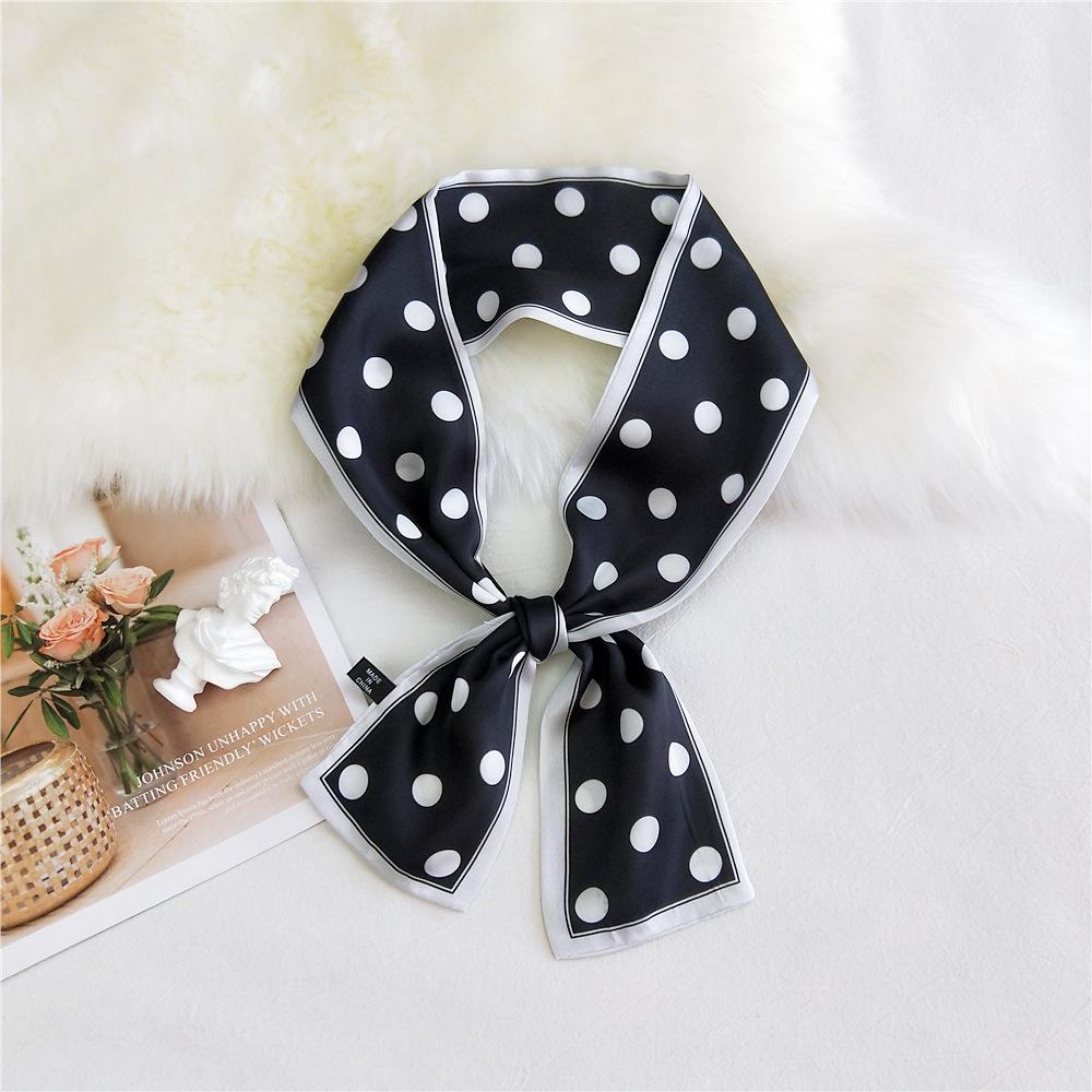 Pingjiao New Style Spring And Autumn Professional Decoration Versatile Small Silk Scarf Women'S Scarf Narrow Long Hair Strap Tie Bag Belt