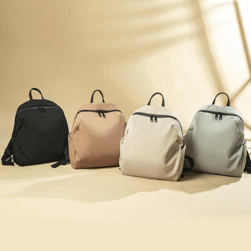 Korean Style College Canvas Casual Burden Reduction Backpack for Women Travel Light New Work Commuting Schoolbag Simple Backpack