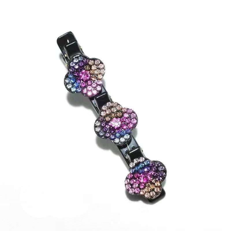 Модный набор плетеных шпилек в европейском и американском стиле: Заколки с цветами и челкой