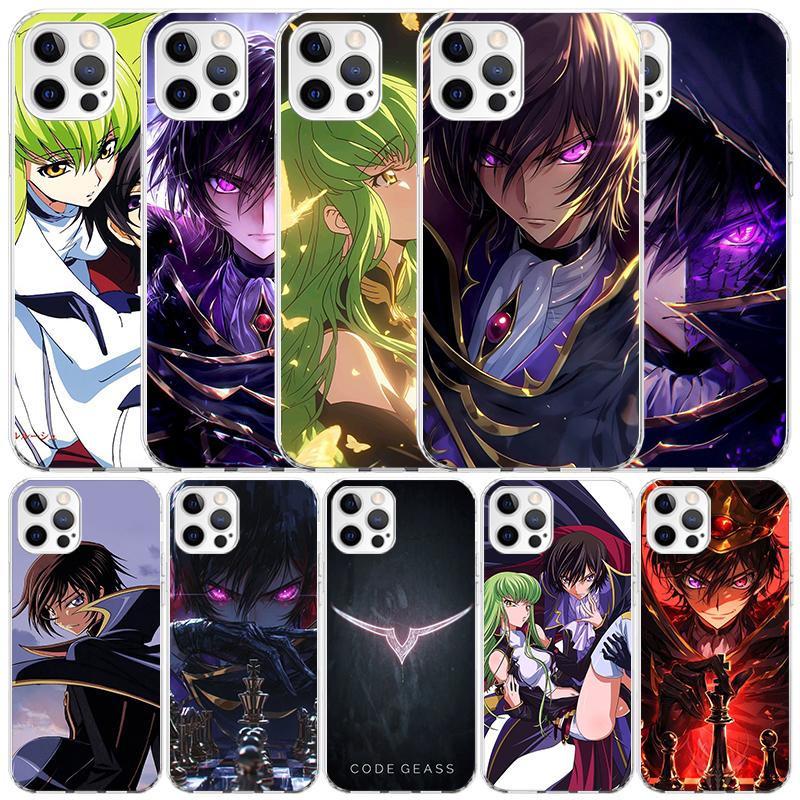 Мягкий чехол Code Geass для iPhone 16 17 Air 15 14 Pro Max 16E Чехол для телефона 13 Mini 12 11 7 SE 8 С рисунком Подходящие чехлы 16 17