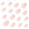 Белые Градиентные Накладные Ногти Френч - Простые Короткие Круглые Tips Нюд и Белый