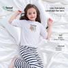 Женский пижамный комплект из тенсела с коротким рукавом и длинными брюками