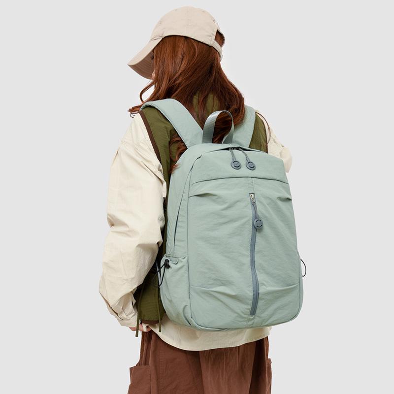 High Capacity Student Backpack – Versatile, Stylish, Lightweight Travel Bag In Solid Colors