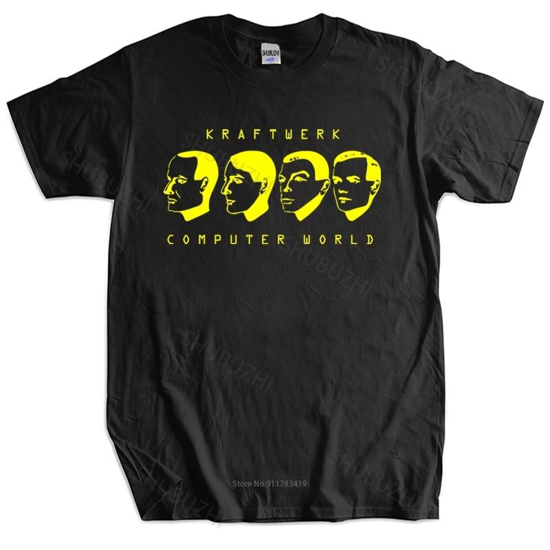 New fashion tshirt cotton tees Computer World TShirt cotton Kraftwerk Autobahn The Model Shirts Brand Cotton Tshirt