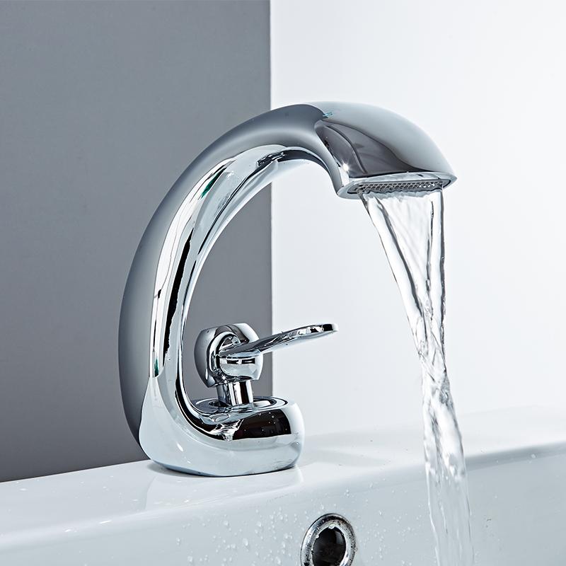 BAKALA Смеситель для раковины в ванной комнате, черный/хром/белый латунный материал, смеситель для раковины, кран для горячей и холодной воды, кран для унитаза в ванной комнате