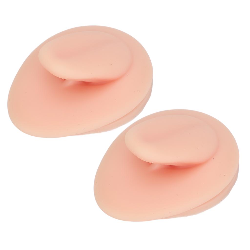 2PCS Soft Silicone Tongue Model Simulation Flexible Tongue Display for Practicing Piercing Jewelry D