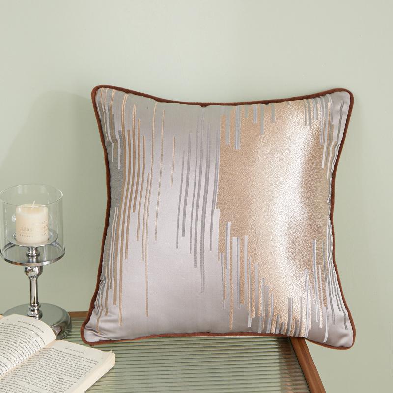 Jacquard High-precision Back Pillow Light Luxury Pillow Bed Bedside Pillow