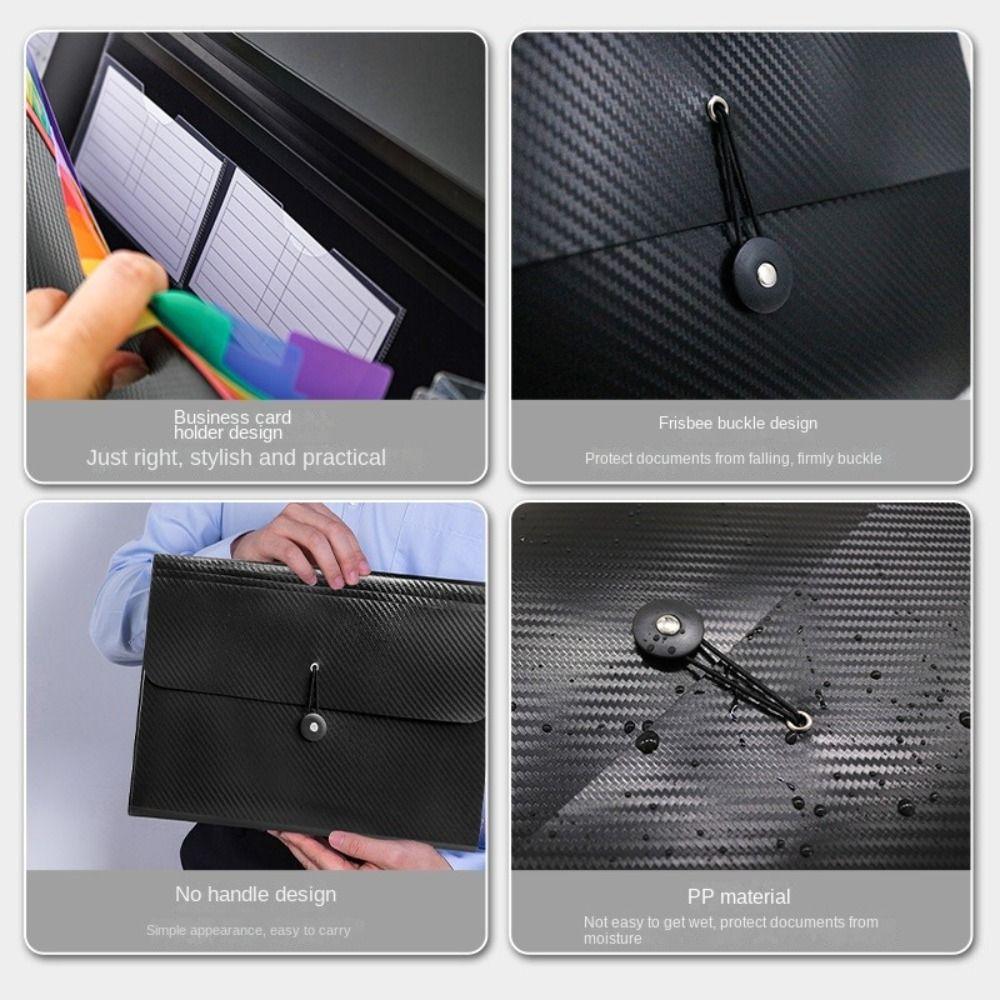 Expanding A4 File Folder 7/13 Grid Test Paper Storage Bag File Storage Holder Student
