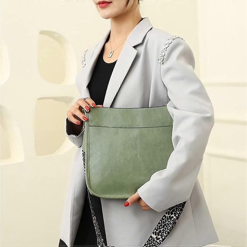 Women Shoulder Bag Vintage Crossbody Purse Handbag With Leopard Guitar Strap Hobo Satchel Bag