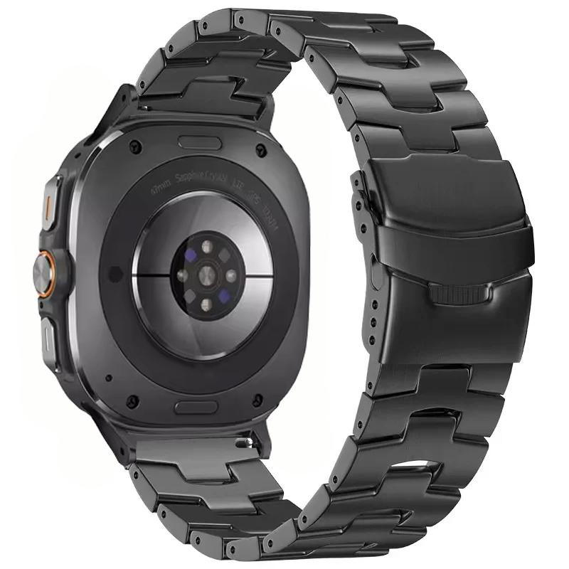 Титановый ремешок для умных часов Samsung Galaxy Watch Ultra 47 мм Легкий браслет для Galaxy Watch 8 Ultra Ремень Наручный ремешок