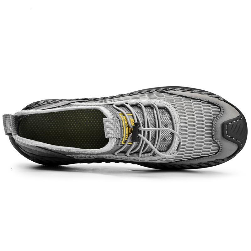 Летние мужские повседневные сетчатые кроссовки, удобная обувь больших размеров, лоферы, дышащая обувь для вождения