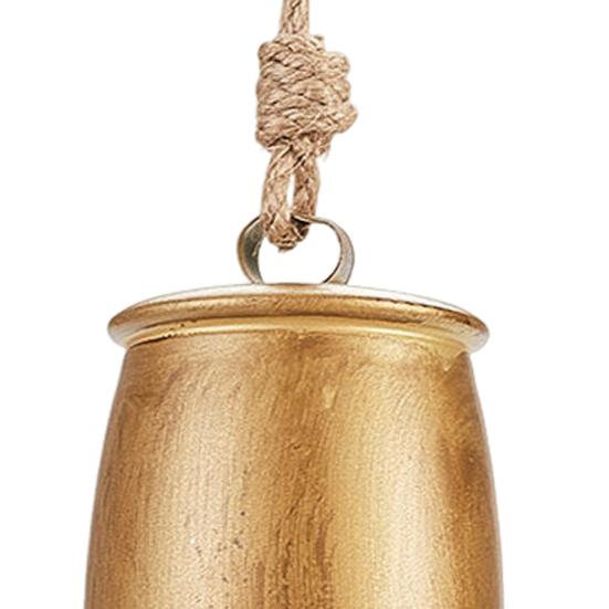 Rustic Bell Christmas Ornament Vintage Metal Decorative Bell Large Hanging Cow Bell Decoration for Mantel Table Centerpiece Winter Tree Garland Decor